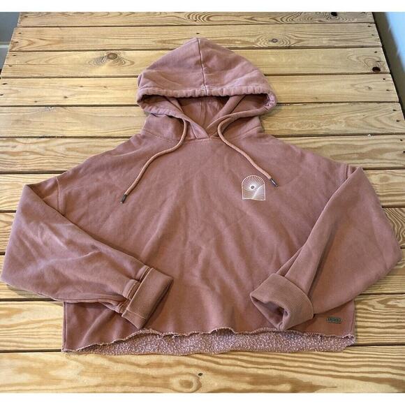 Roxy Hooded Sweatshirt Size Small Women’s Mauve - Picture 1 of 9